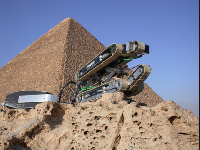 A robot explored the air shafts in the Great Pyramid