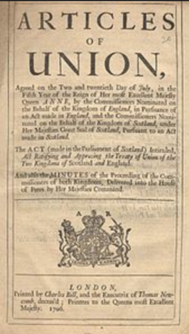 Results of the Act of Union