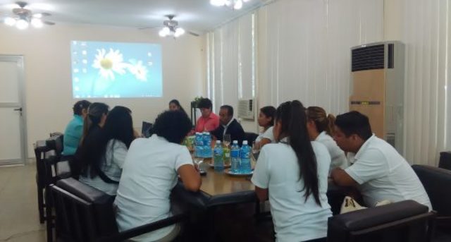 Delegación de la Universidad Dolores Hidalgo y la Universidad Nacionalista de México
