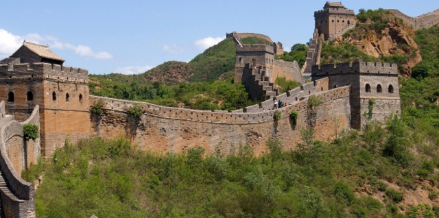 Circa 771 BCE the Great Wall of China began its construction from these materials.