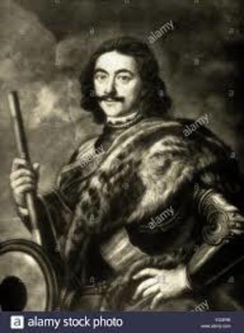 Peter the Great came to throne as "czar."