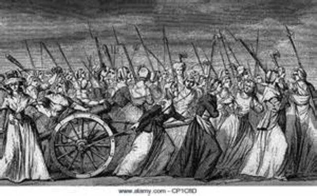French Women force Louis XVI to leave Versailles