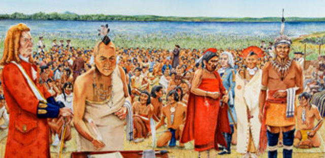 Power and relations between the French and Amerindians