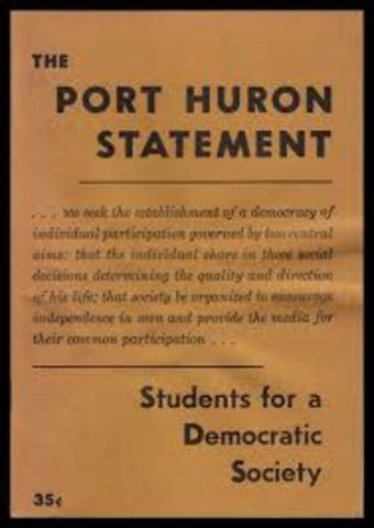 SDS Releases Port Huron Statement