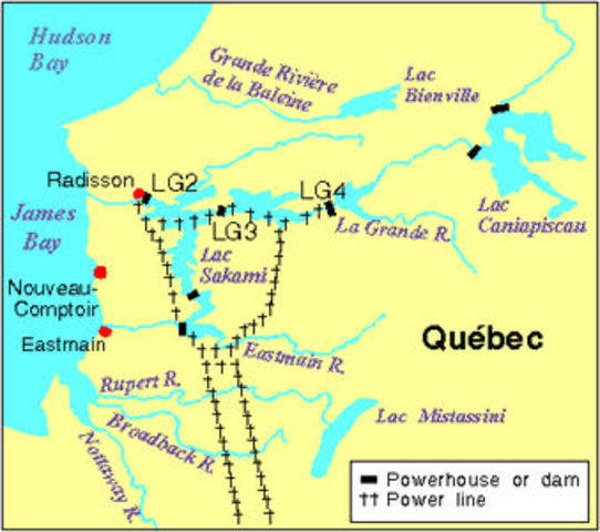 James Bay Project is proposed.