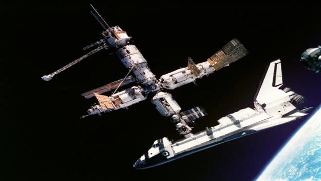 Atlantis Docks with Russian Space Station