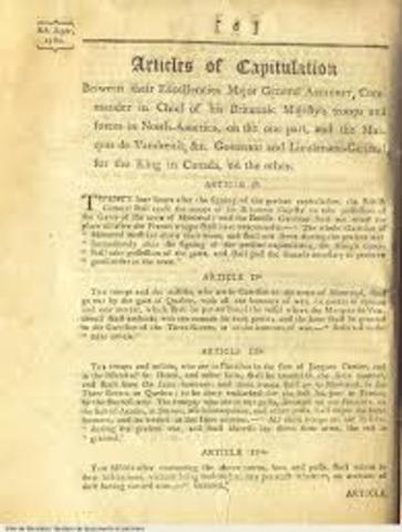 1760 Articles of Capitulation