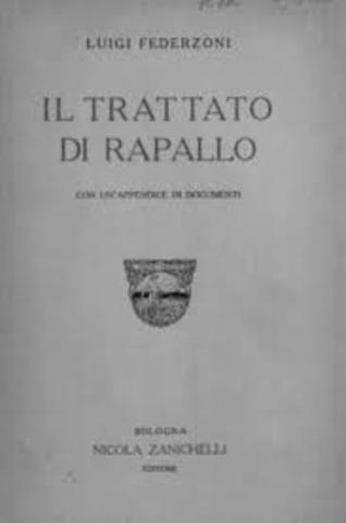 Giolitti firma con la Iugoslavia il trattato di Rapallo
