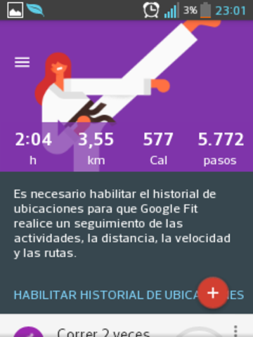 correr dos horas y 4 segundos