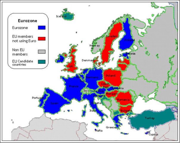 SEPA-betalinger afløser de nationale betalingsformer i Eurozonen.