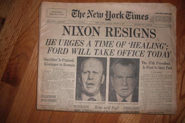 Nixon resign