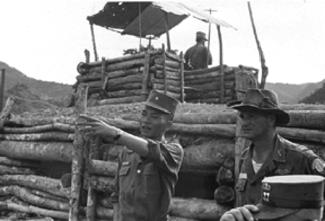 Base Camp at Con Thien Attacked