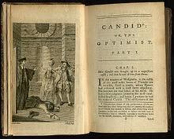 Voltaire published Candide