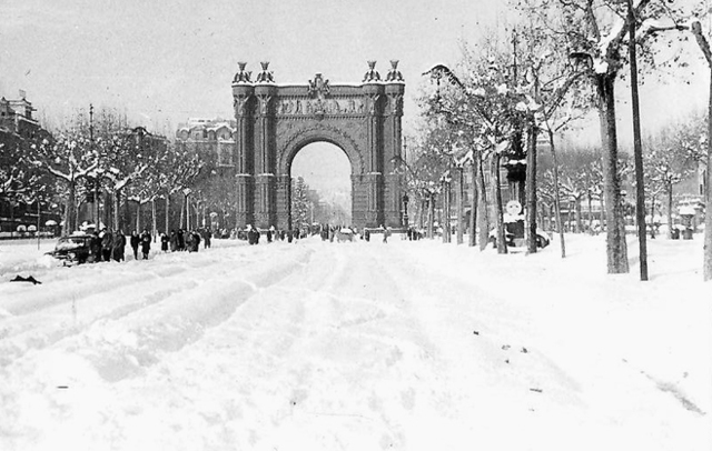 Gran nevada a Barcelona