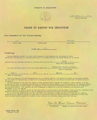 Letter from the Goverment