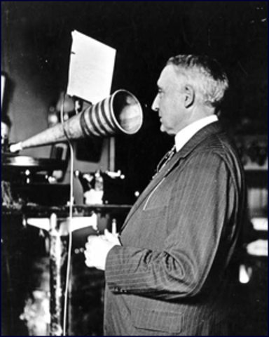 President Harding installed a radio in the White House