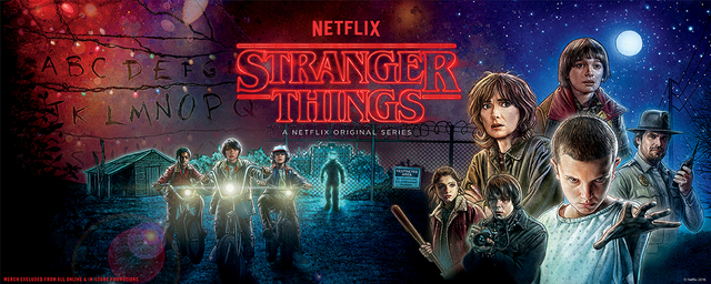 The series "stranger things" is released.