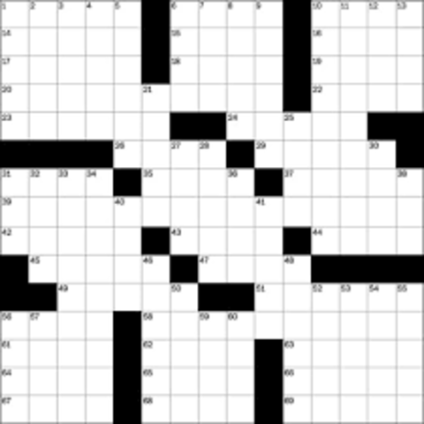 First Cross Word Puzzle