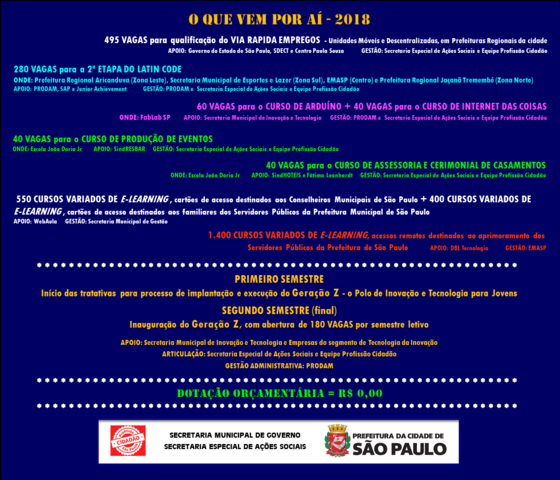 2018 - O Que Vem por Aí