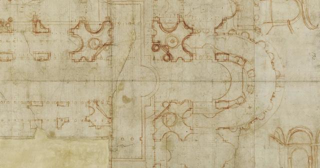 Bramante, Piano pergamena per San Pietro