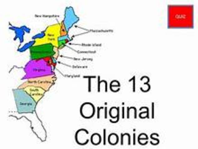 The English had 13 colonies on the east coast of North America