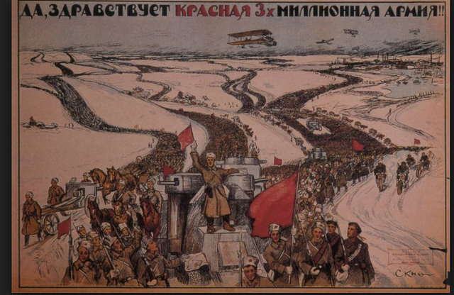 Russian civil war begins