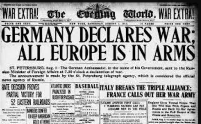 World War I begins