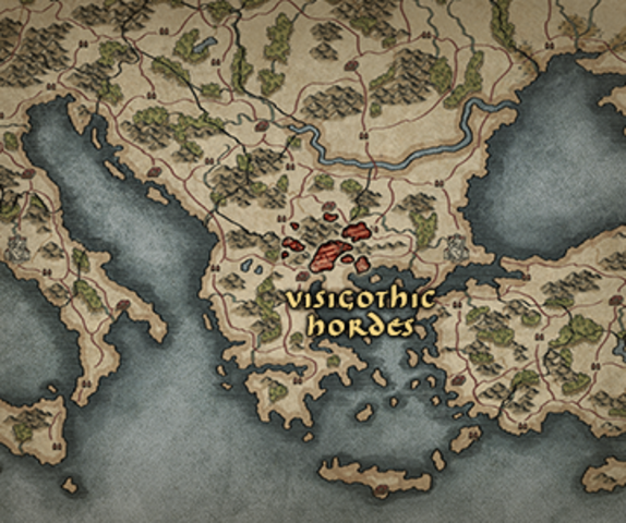 L'imperatore Valente fa entrare i Visogoti nei territori dell'impero