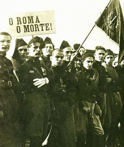 Appoggio al fascismo