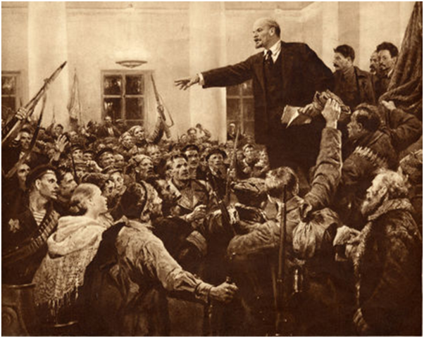 OKTOBERREVOLUSJONEN: kommunistene tar makten
