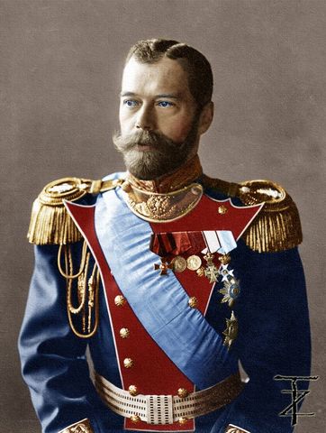 Czar Nicholas II abdicates (gives up power)