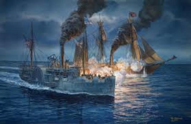 Alabama sunk by Union warship