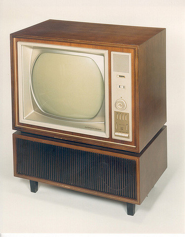 The first color televisions go on sale.