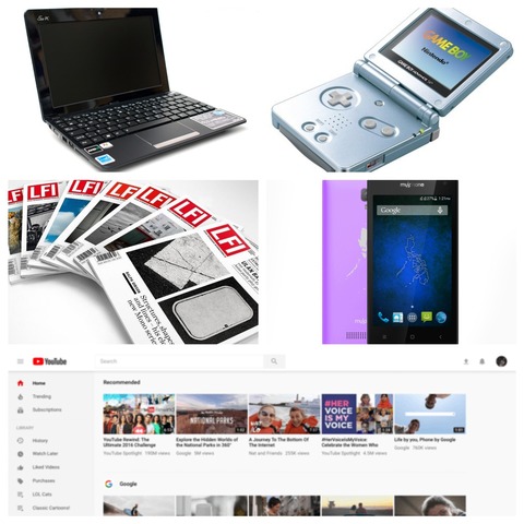 GAMEBOY (NINTENDO) ANDROID PHONE YOUTUBE MAGAZINE