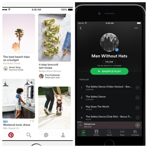 PINTEREST  SPOTIFY