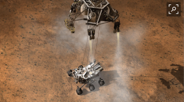 Curiosity rover landed on Mars