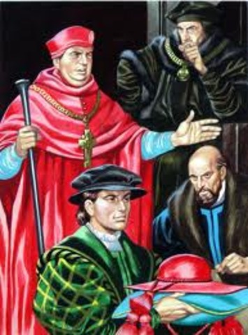 Henry VIII becoems king .