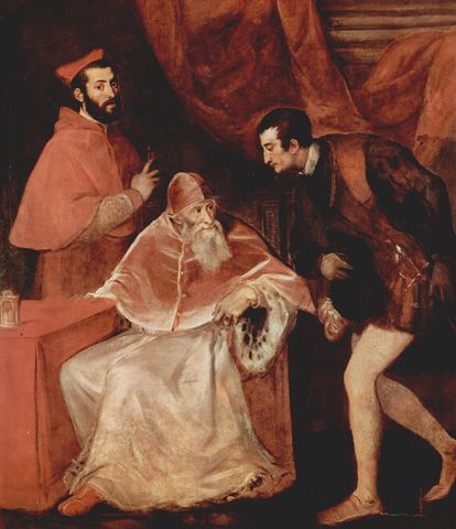 Paolo III Farnese con i nipoti
