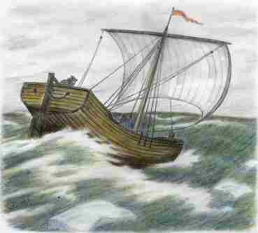 Рыболовное судно русских поморов