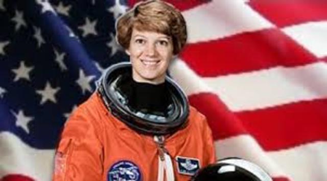 First woman to pilot space shuttle