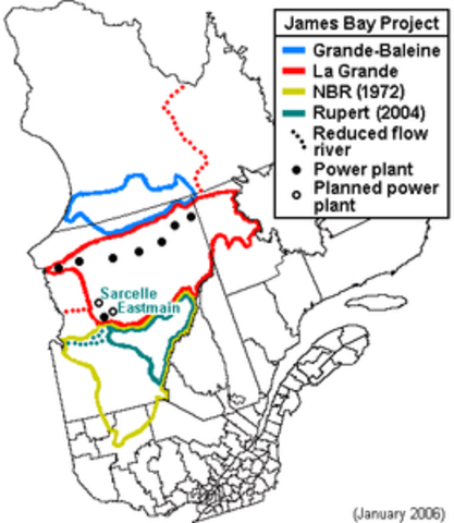 Announcement of the James Bay Project