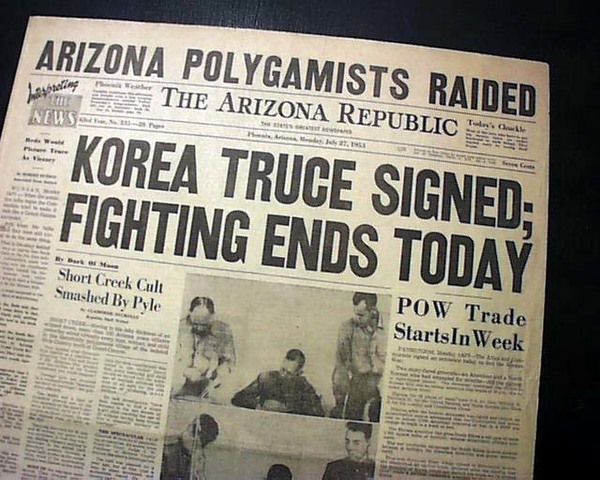 Korean Armistice is signed