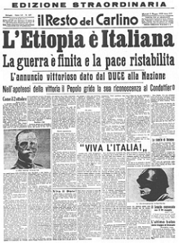Vittoria italiana sull'Etiopia