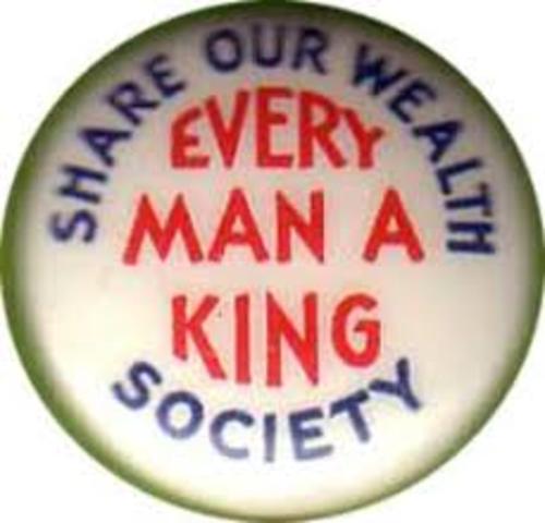 Share Our Wealth Society Founded