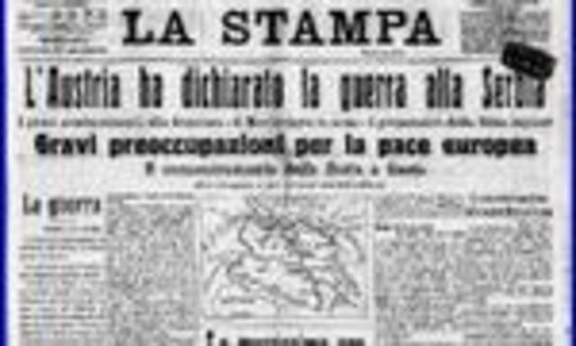 L'Autriche déclare la guerre à la Serbie