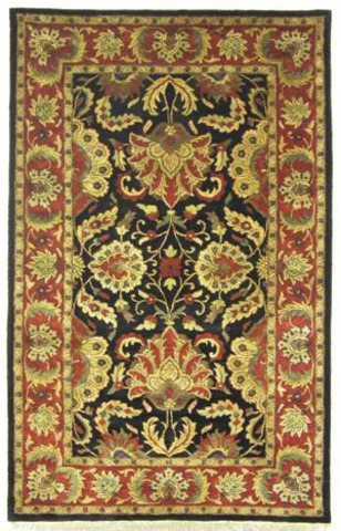 He admires the carpet