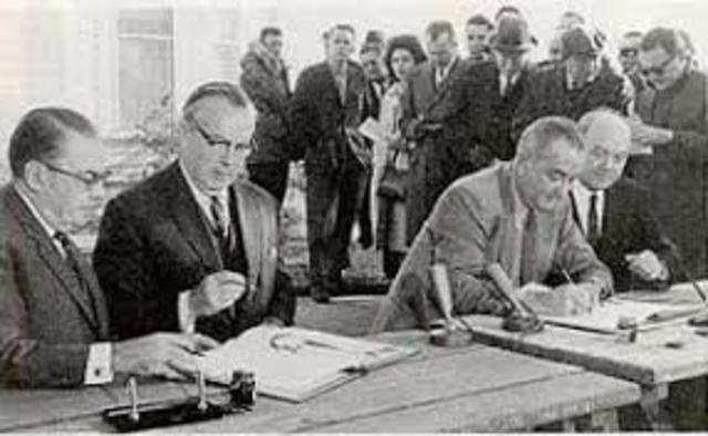 The Automotive Products Trade Agreement (Auto-Pact) is Signed