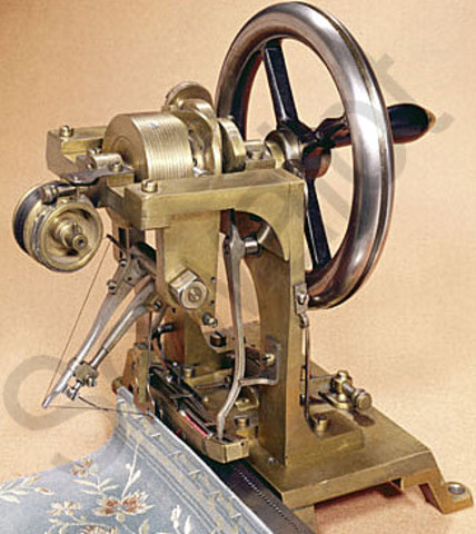 Elias Howe invents the sewing machine.