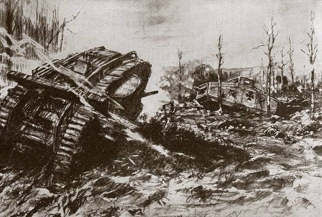 Duitsland belegerd de vestingstad Verdun