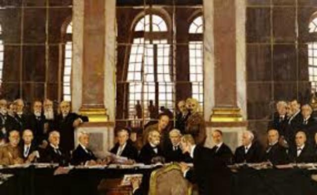 The treaty of Versailles